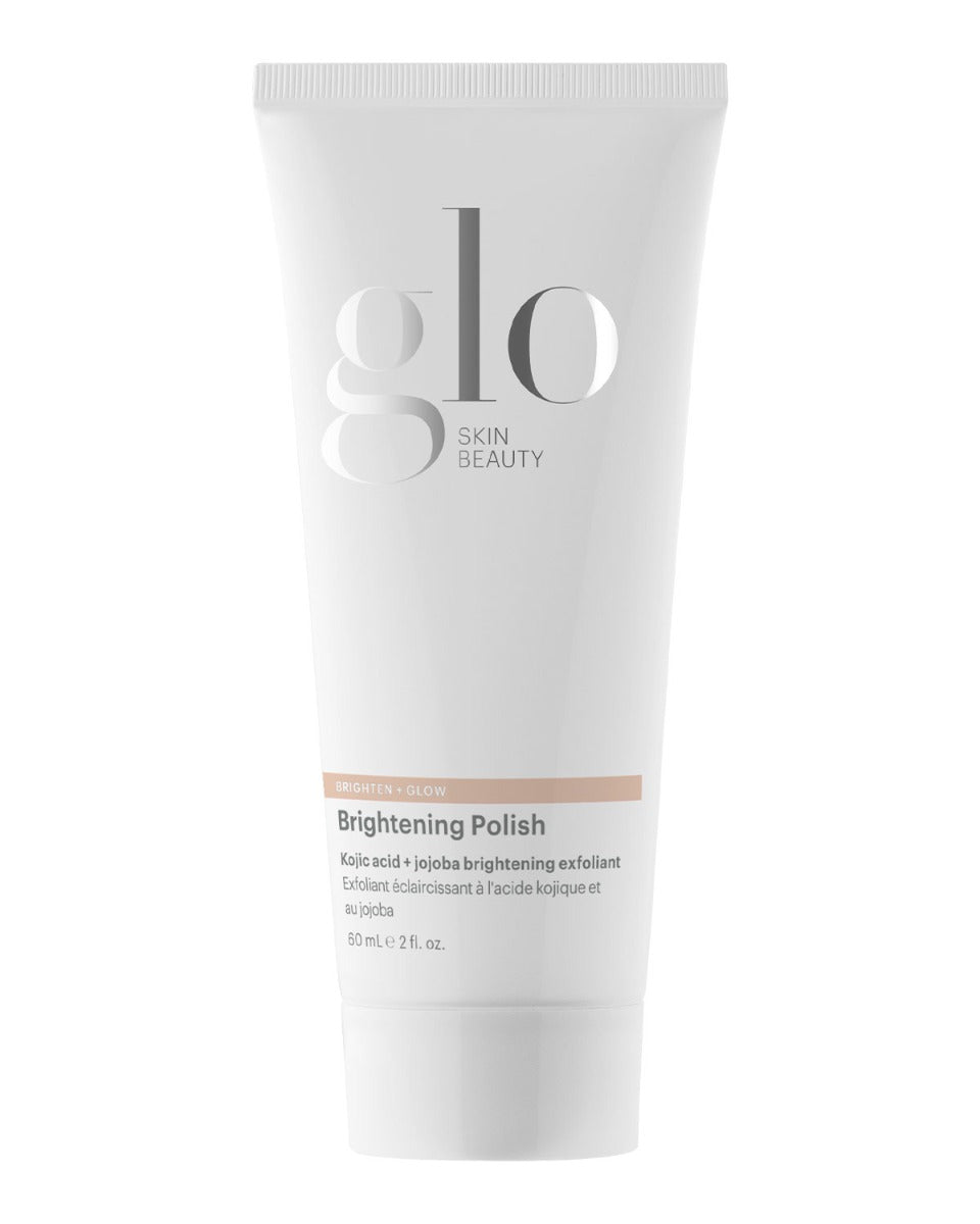 Glo Skin Beauty Brightening Polish with kojic acid and jojoba, 60 mL tube