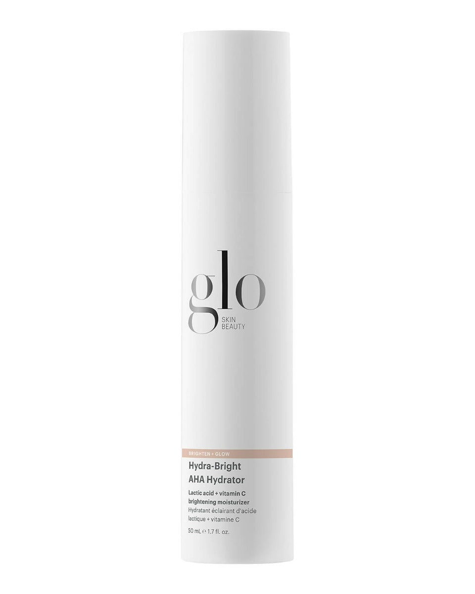 glo SKIN BEAUTY BRIGHTEN + GLOW Hydra-Bright AHA Hydrator Lactic acid + vitamin C brightening moisturizer 50 mL e 1.7 fl. oz.
