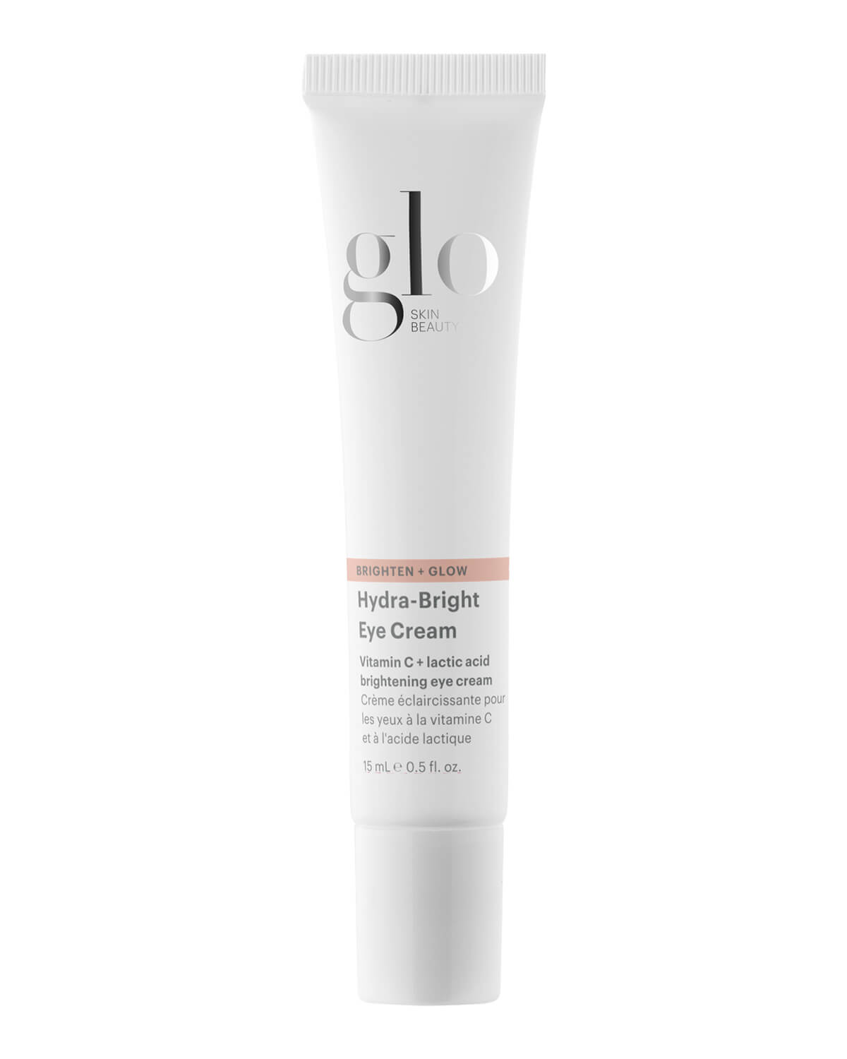 glo SKIN BEAUTY Hydra-Bright Eye Cream — BRIGHTEN + GLOW, Vitamin C + lactic acid, 15 mL e 0.5 fl. oz.