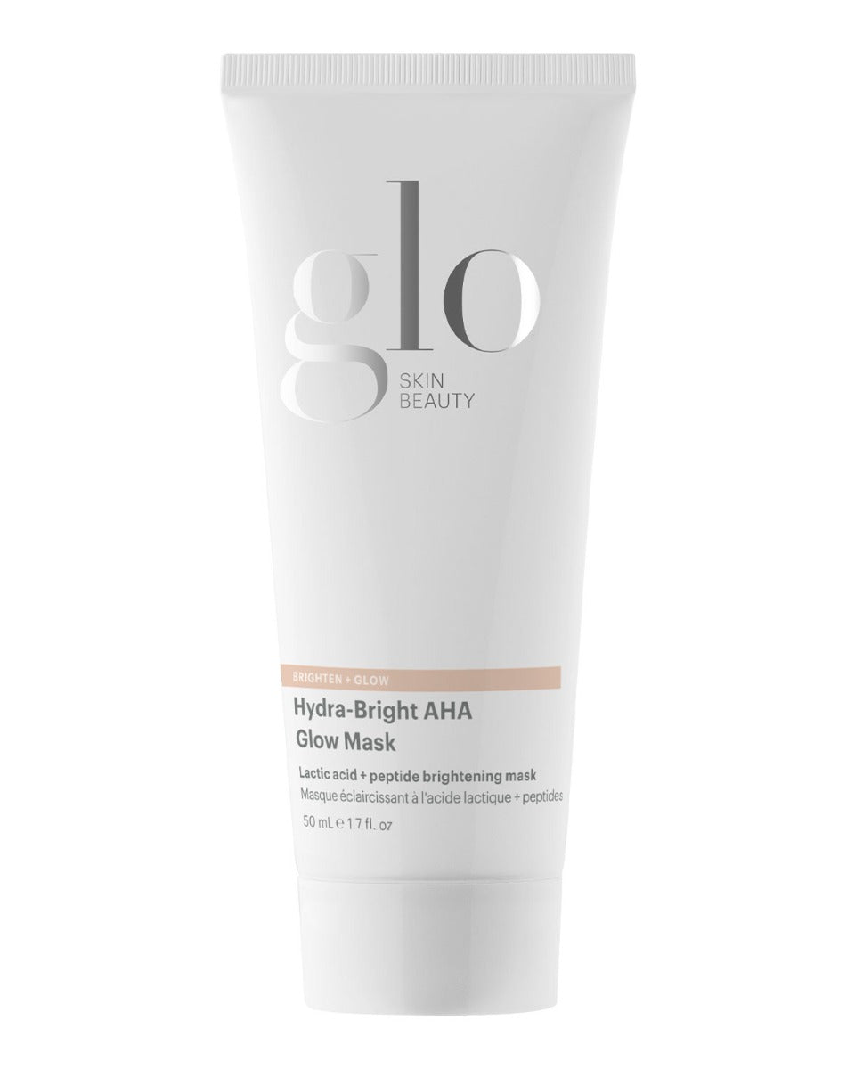 glo SKIN BEAUTY Hydra-Bright AHA Glow Mask — Lactic acid + peptide brightening mask 50 mL 1.7 fl. oz.