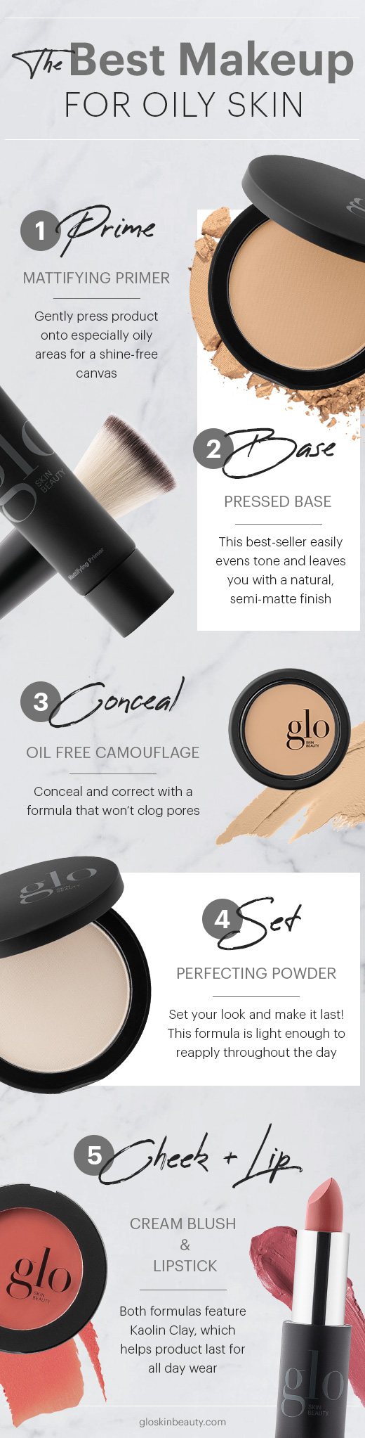 Infographic: The Best Makeup for Oily Skin