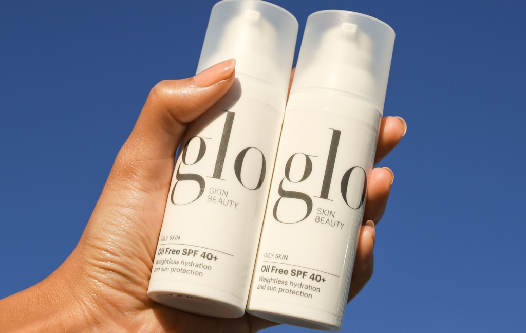 glo skin beauty oil free spf40+ sun protection