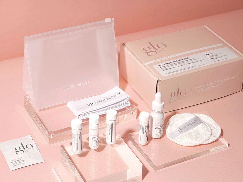 glo skin beauty glow peel product