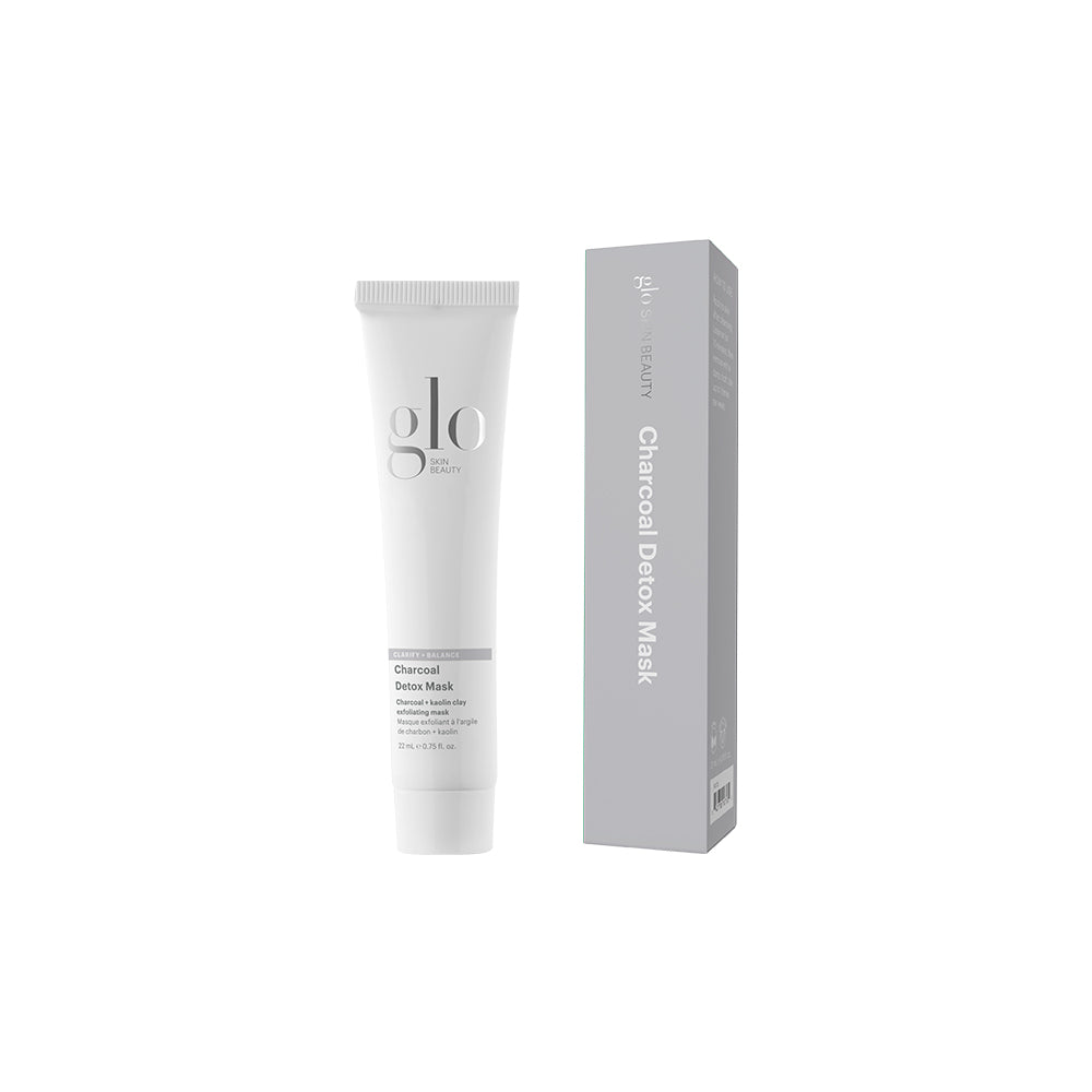 glo SKIN BEAUTY Charcoal Detox Mask tube and box