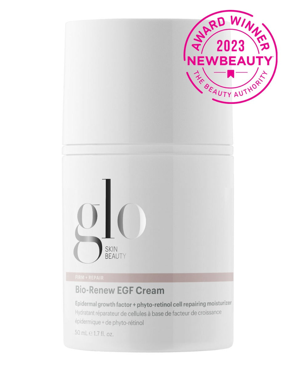 Glo Skin Beauty Bio-Renew EGF Cream with NewBeauty 2023 Award Winner badge