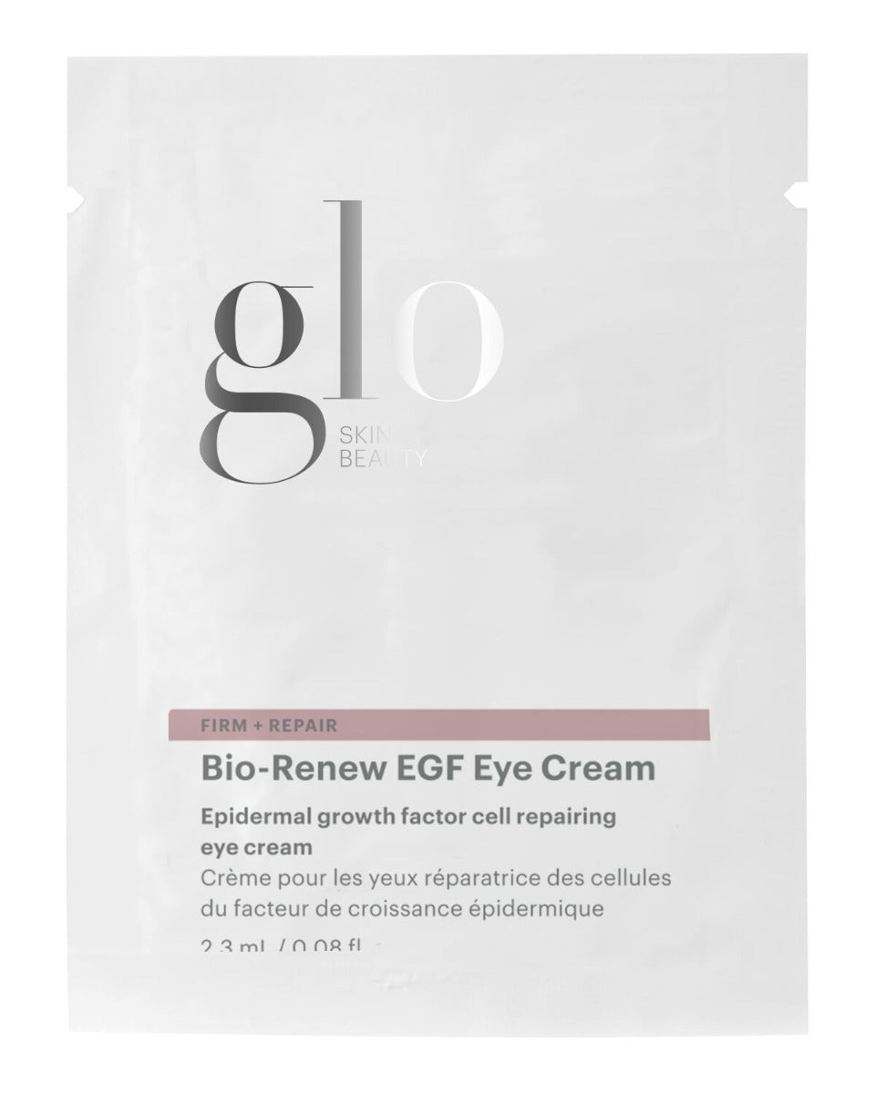 Glo Bio-Renew EGF Eye Cream with epidermal growth factor to repair, firm, and hydrate delicate eye skin.