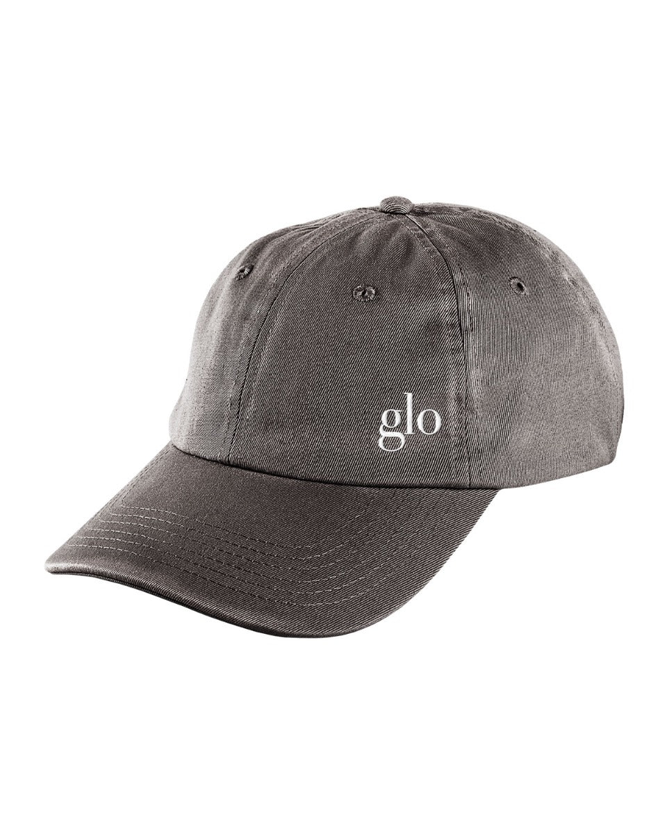 Gray baseball cap with small white 