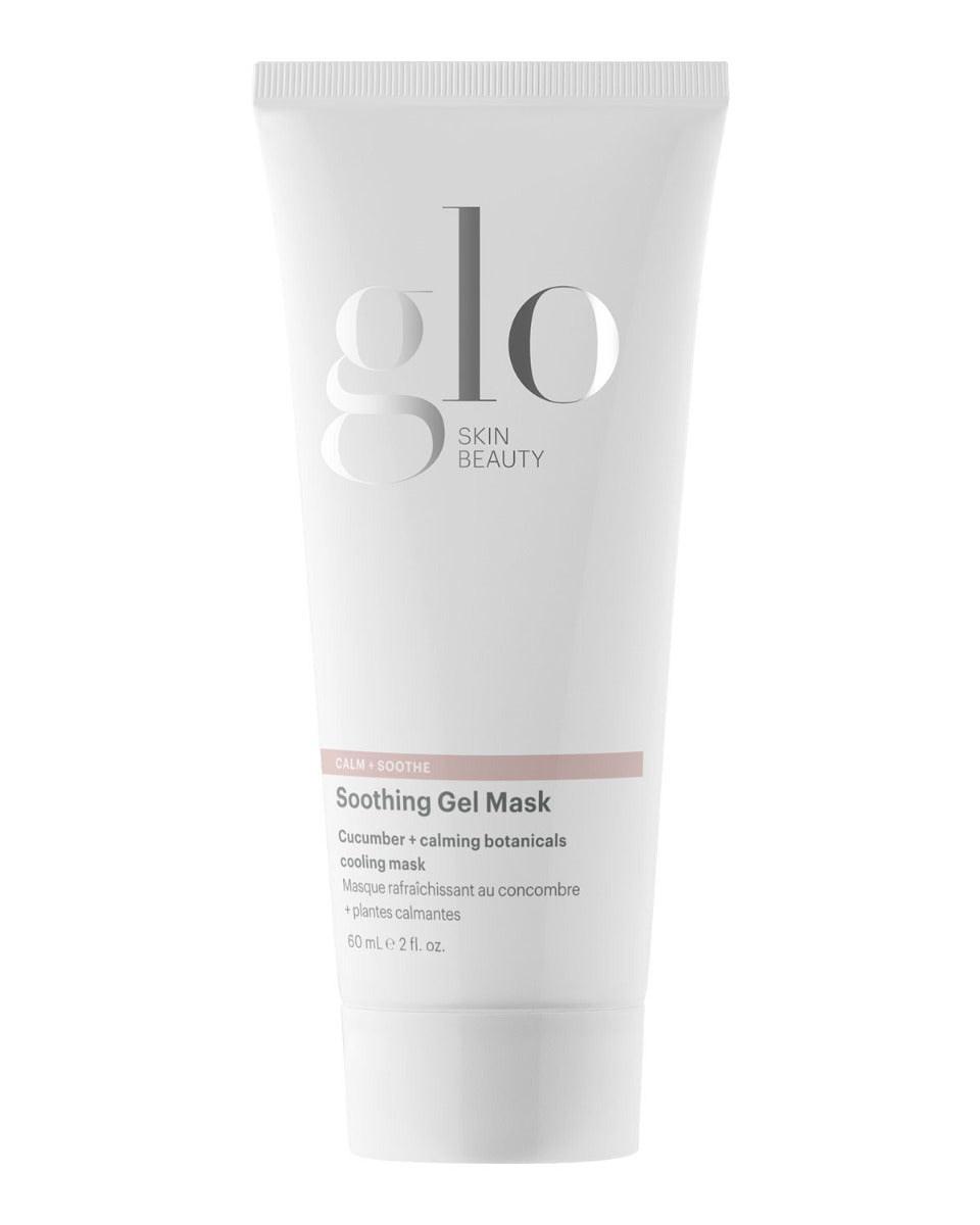 Glo Skin Beauty Soothing Gel Mask with cucumber and calming botanicals, 60 mL tube