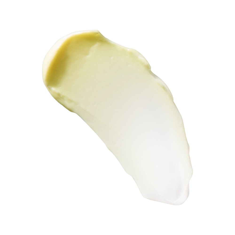 Smear of cream or lotion with a smooth texture on a white background