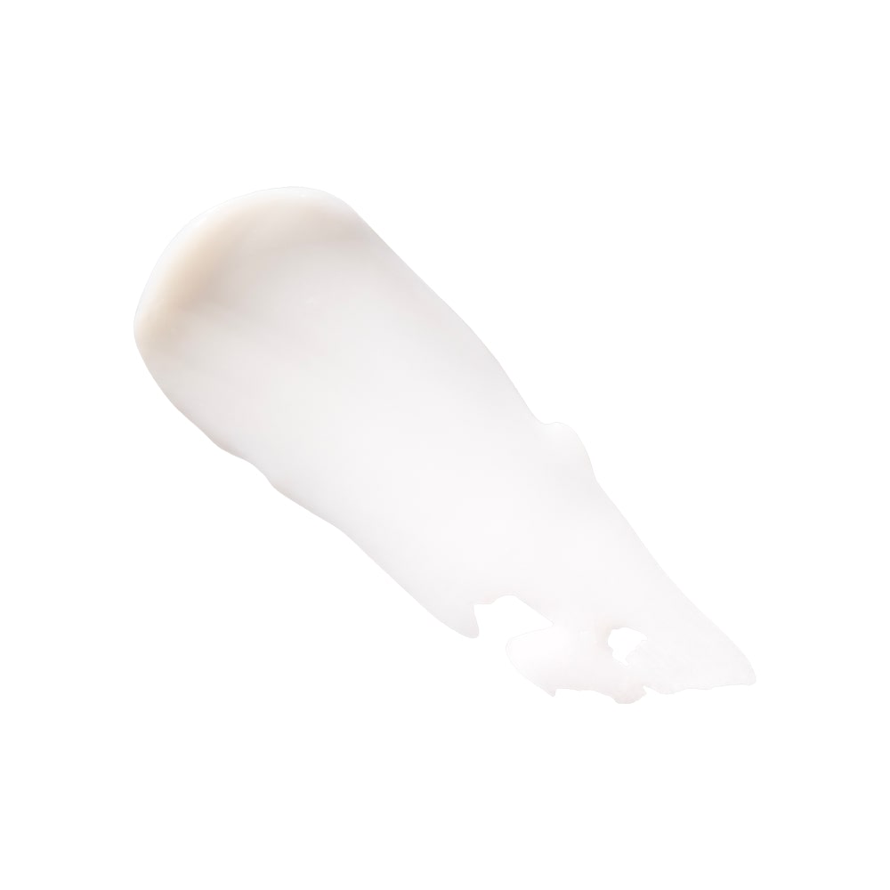 Smear of Bio-Renew EGF Cream showing creamy white texture