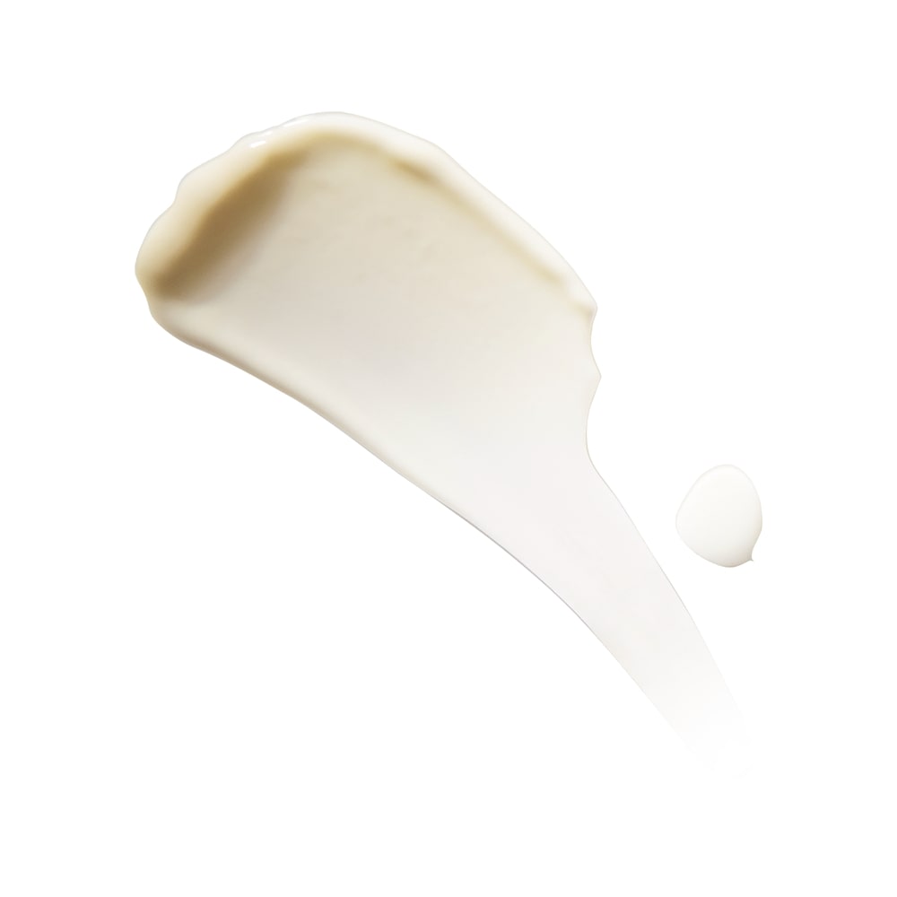 Creamy beige lotion smear representing Phyto-Calm Aloe Hydrator texture
