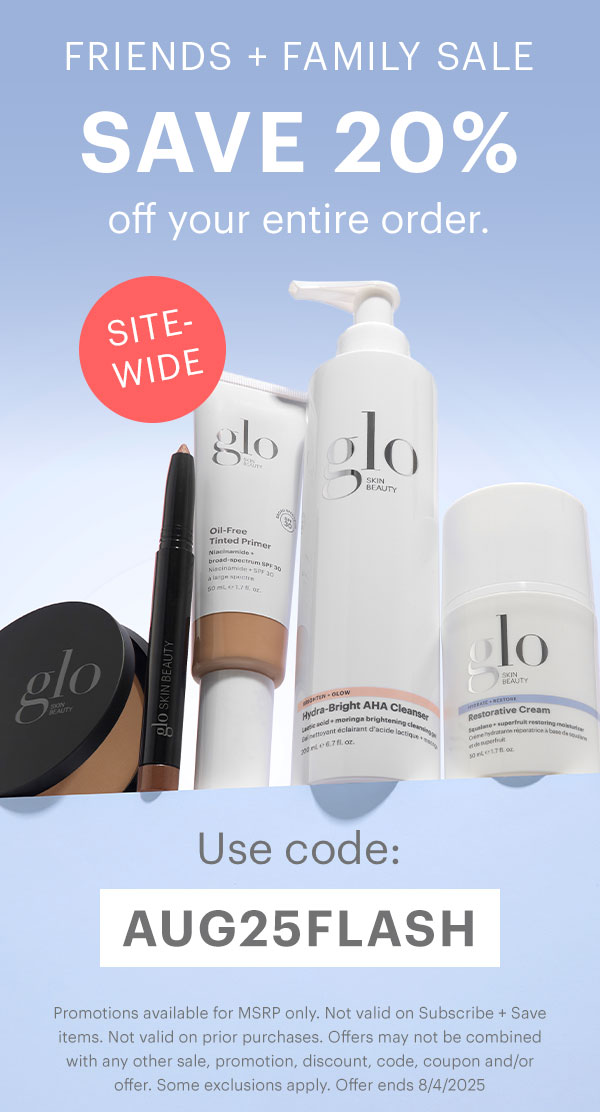 Friends + Family Sale! 20% off, no minimum! Code: AUG25FLASH
